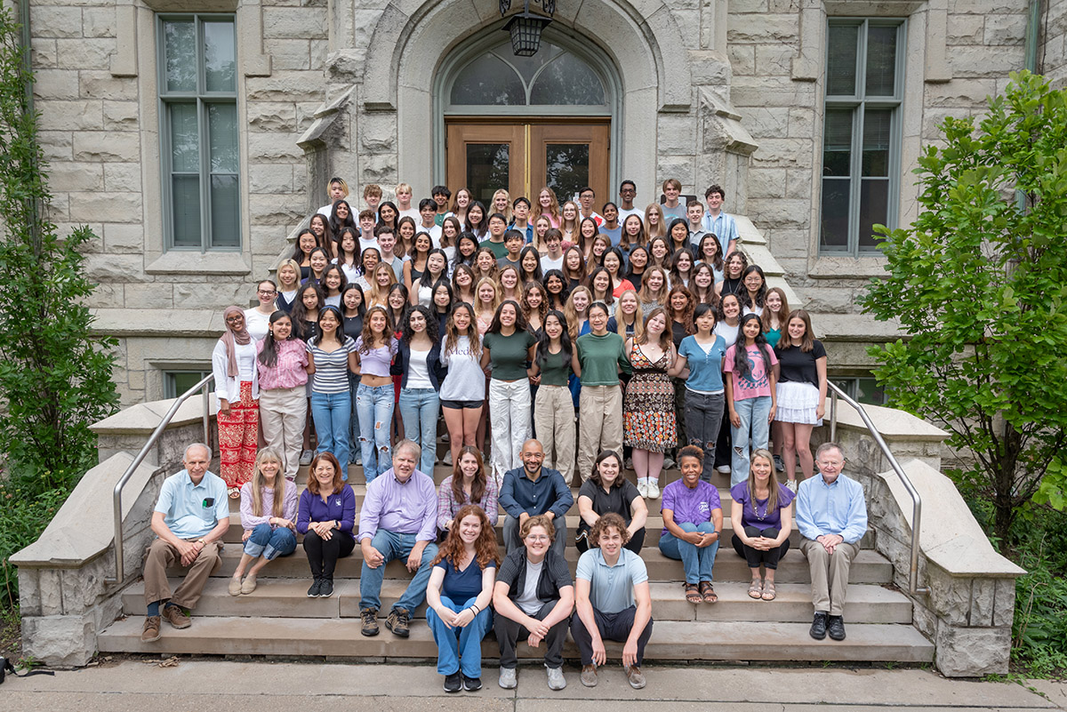 A group of cherubs students along with faculty members.